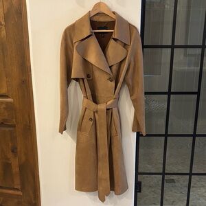 Banana Republic Faux Suede Trench